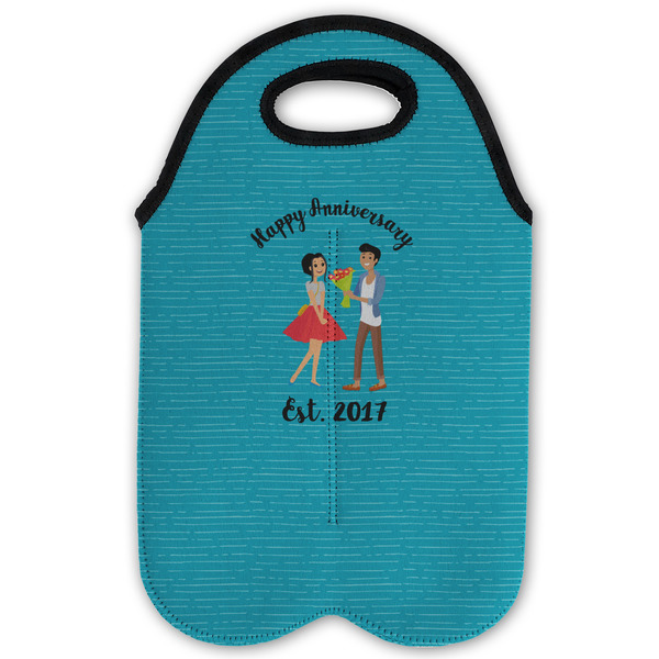 Happy Anniversary Double Wine Tote - Flat (new)