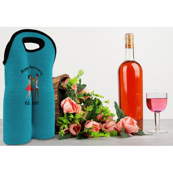 Happy Anniversary Double Wine Tote - LIFESTYLE (new)