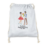 Happy Anniversary Drawstring Backpack - Sweatshirt Fleece - Single Sided (Personalized)