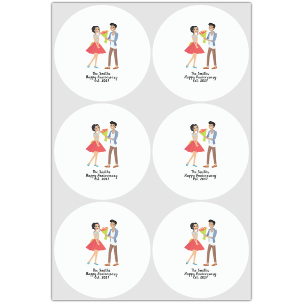 Happy Anniversary Drink Topper - Large - Set of 6