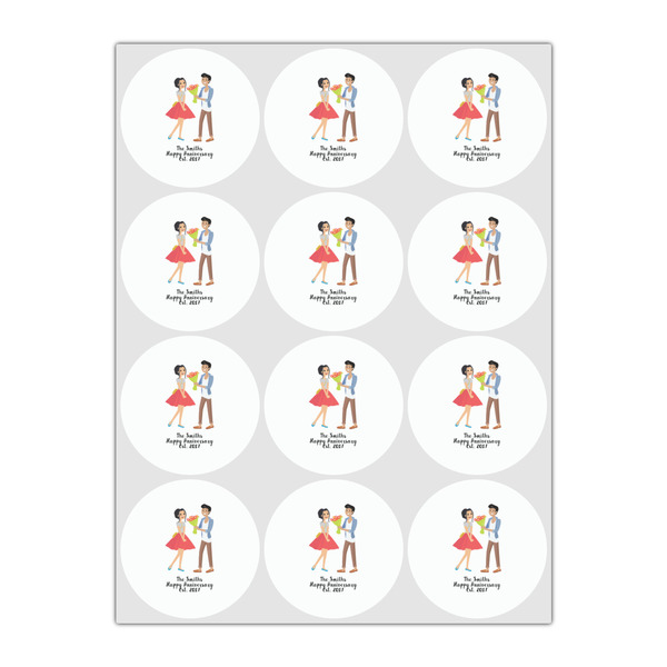 Happy Anniversary Drink Topper - Small - Set of 12