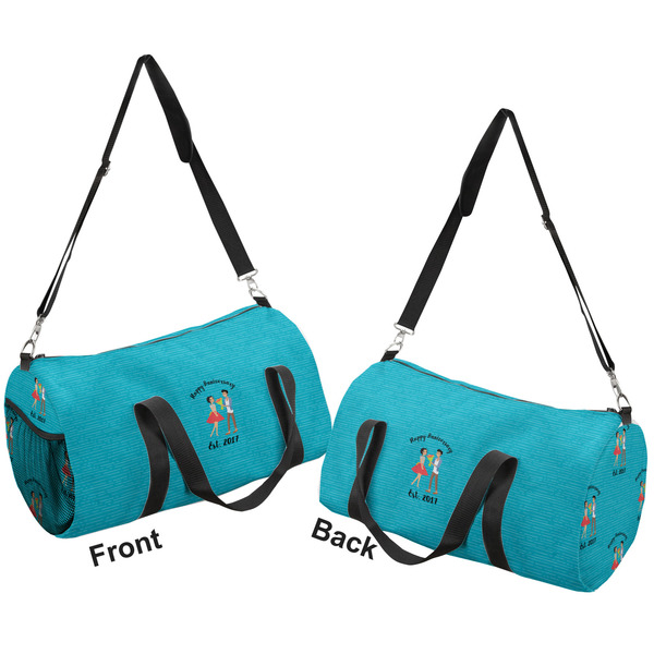 Happy Anniversary Duffle bag large front and back sides