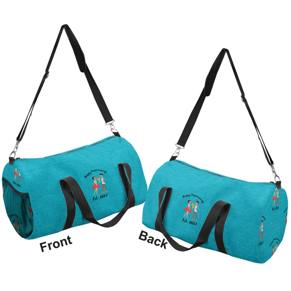 Happy Anniversary Duffle bag small front and back sides