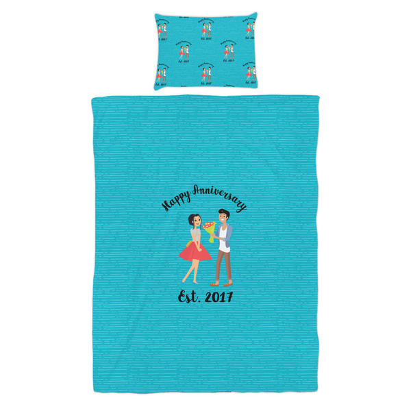 Happy Anniversary Duvet Cover Set - Twin - Alt Approval