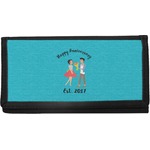 Happy Anniversary Canvas Checkbook Cover (Personalized)