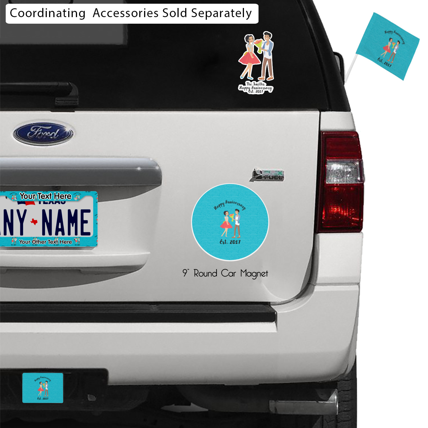 Custom Happy Anniversary Car (Personalized) YouCustomizeIt