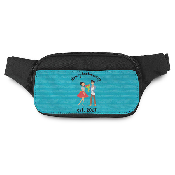 Custom Happy Anniversary Fanny Pack - Modern Style (Personalized)