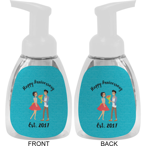 Happy Anniversary Foam Soap Bottle Approval - White