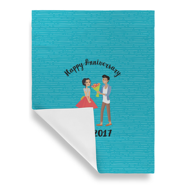 Happy Anniversary Garden Flags - Large - Single Sided - FRONT FOLDED