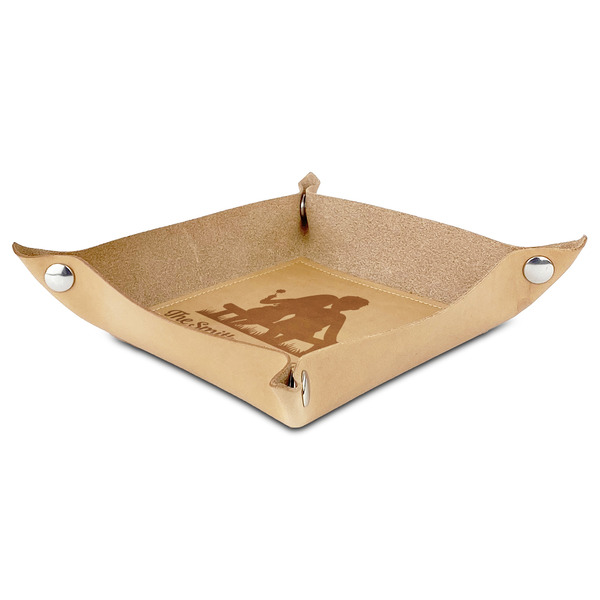 Happy Anniversary Genuine Leather Valet Trays - ANGLE (folded)