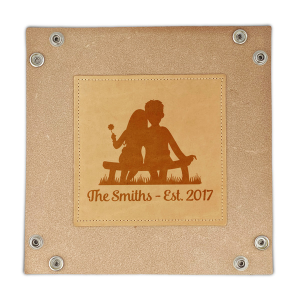 Happy Anniversary Genuine Leather Valet Trays - FRONT