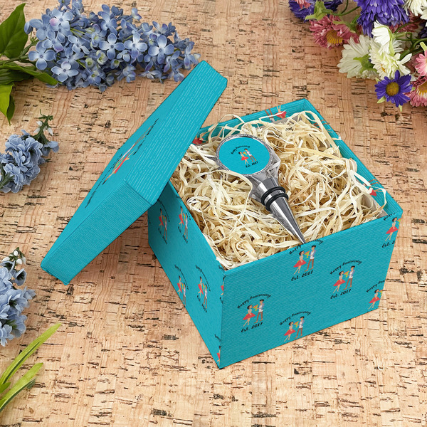 Happy Anniversary Gift Boxes with Lid - Canvas Wrapped - Medium - In Context