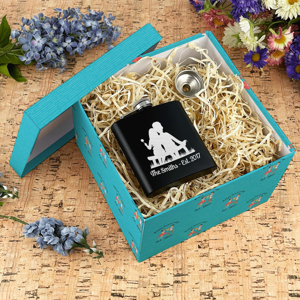 Happy Anniversary Gift Boxes with Lid - Canvas Wrapped - X-Large - In Context