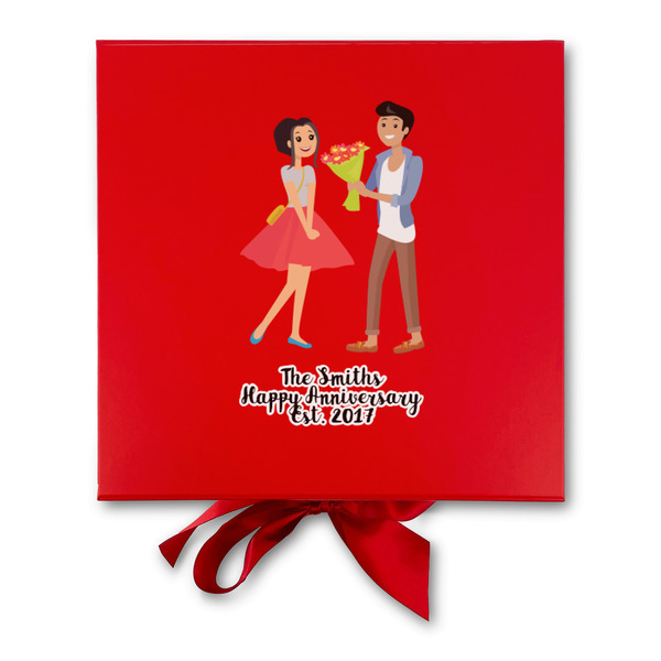 Happy Anniversary Gift Boxes with Magnetic Lid - Red - Approval