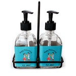 Happy Anniversary Glass Soap & Lotion Bottle Set (Personalized)