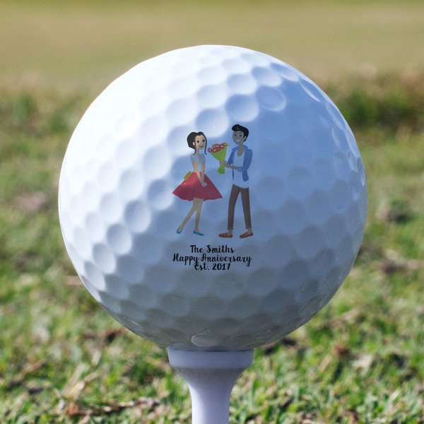 Happy Anniversary Golf Ball - Non-Branded - Tee