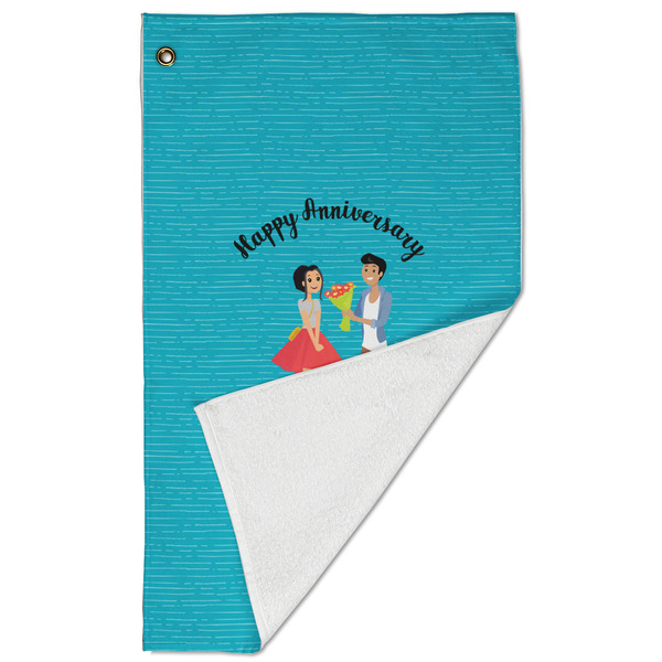 Happy Anniversary Golf Towel - Folded (Large)