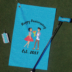 Happy Anniversary Golf Towel Gift Set (Personalized)