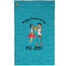Happy Anniversary Golf Towel - Poly-Cotton Blend - Small w/ Couple's Names