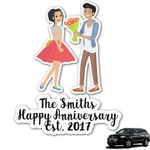 Happy Anniversary Graphic Car Decal (Personalized)