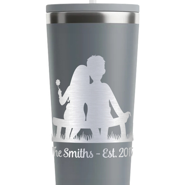 Happy Anniversary Grey RTIC Everyday Tumbler - 28 oz. - Close Up