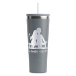 Happy Anniversary RTIC Everyday Tumbler with Straw - 28oz - Grey - Single-Sided (Personalized)
