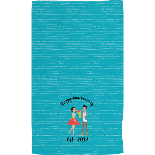 Happy Anniversary Hand Towel (Personalized) Full