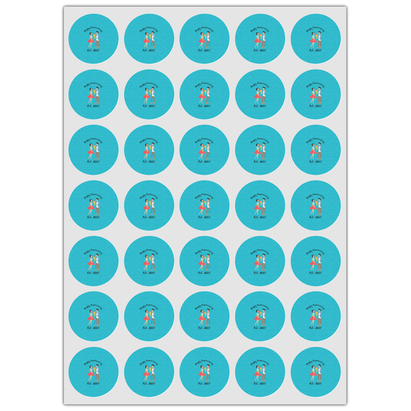 Happy Anniversary Icing Circle - XSmall - Set of 35