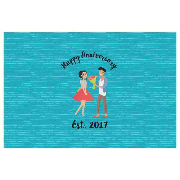 Happy Anniversary Indoor / Outdoor Rug - 2'x3' - Front Flat