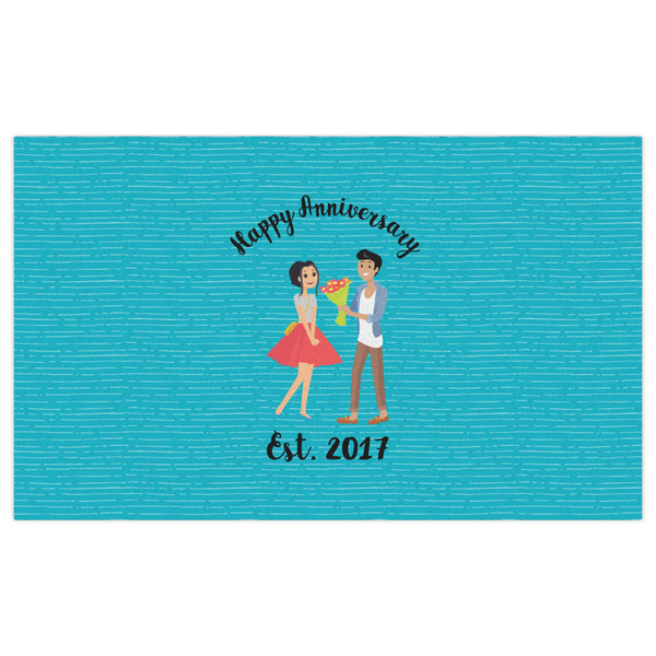 Happy Anniversary Indoor / Outdoor Rug - 3'x5' - Front Flat