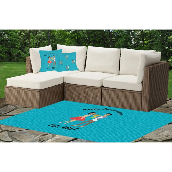 Happy Anniversary Indoor / Outdoor Rug & Cushions