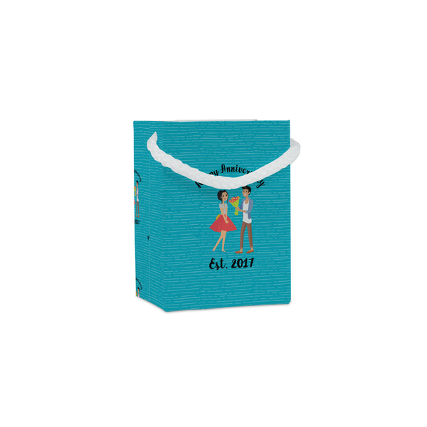 Custom Happy Anniversary Jewelry Gift Bags - Gloss (Personalized)
