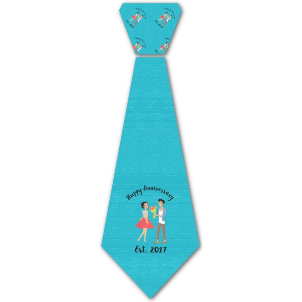 Custom Happy Anniversary Iron On Tie (Personalized)