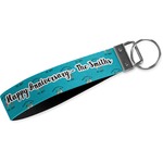 Happy Anniversary Webbing Keychain Fob - Large (Personalized)