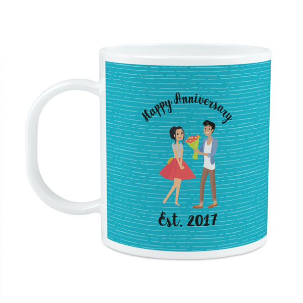 Custom Happy Anniversary Plastic Kids Mug (Personalized)