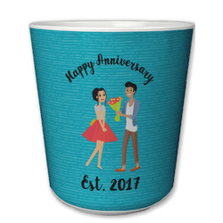 Happy Anniversary Plastic Tumbler 6oz (Personalized)