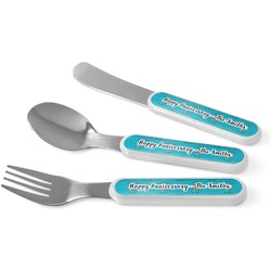 Happy Anniversary Kid's Flatware (Personalized)