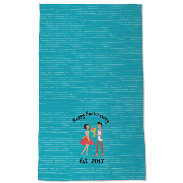 Happy Anniversary Kitchen Towel - Poly Cotton - Full Front