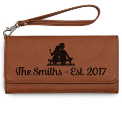 Happy Anniversary Ladies Leatherette Wallet - Laser Engraved (Personalized)