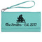 Happy Anniversary Ladies Wallet - Leather - Teal - Front View