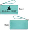 Happy Anniversary Ladies Wallets - Faux Leather - Teal - Front & Back View