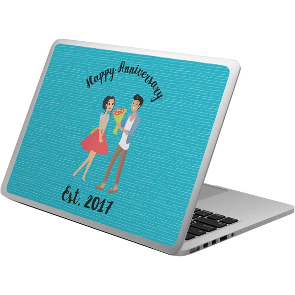 Custom Happy Anniversary Laptop Skin - Custom Sized (Personalized)