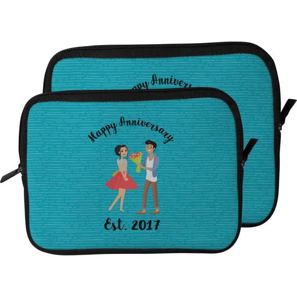 Happy Anniversary Laptop Sleeve (Size Comparison)