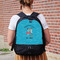 Happy Anniversary Large Backpack - Black - On Back