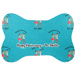 Happy Anniversary Bone Shaped Dog Food Mat (Personalized)