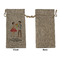 Happy Anniversary Large Burlap Gift Bags - Front Approval