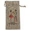 Happy Anniversary Large Burlap Gift Bags - Front