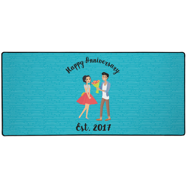 Custom Happy Anniversary 3XL Gaming Mouse Pad - 35" x 16" (Personalized)