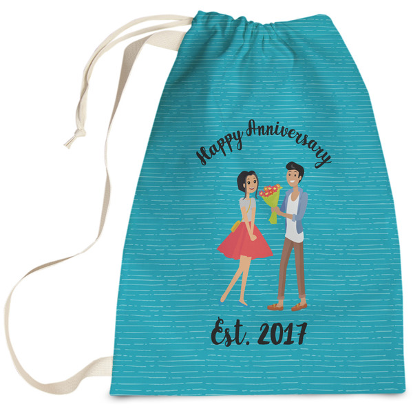 Custom Happy Anniversary Laundry Bag - Large (Personalized)