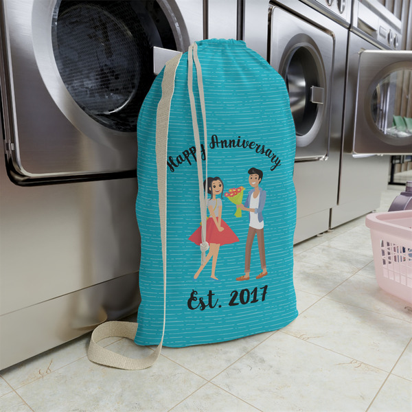 Happy Anniversary Large Laundry Bag - In Context